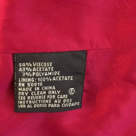 Albert Nipon Red Sleeveless Top Size 10 - Picture 6 of 6